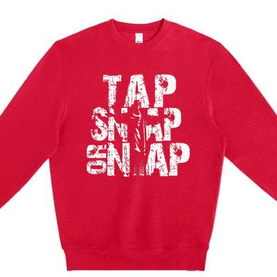 Tap Snap Or Nap Mma Brazilian Jiu Jitsu Premium Crewneck Sweatshirt