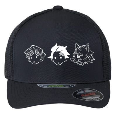 The Slayer Of Demons Trio Flexfit Unipanel Trucker Cap