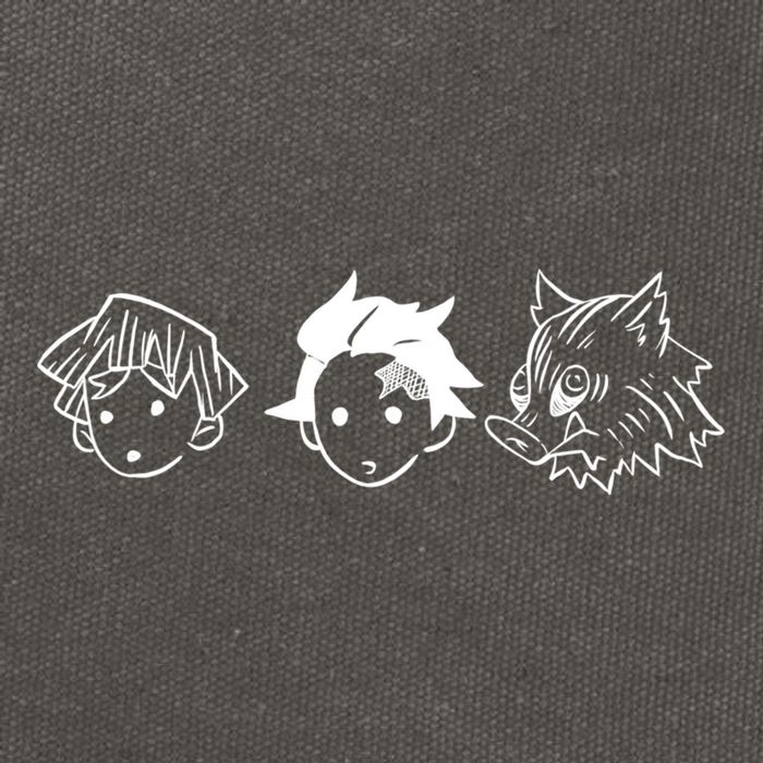 The Slayer Of Demons Trio Cotton Canvas Backpack