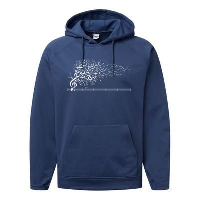 The Sound Of Nature In Motion White Performance Fleece Hoodie