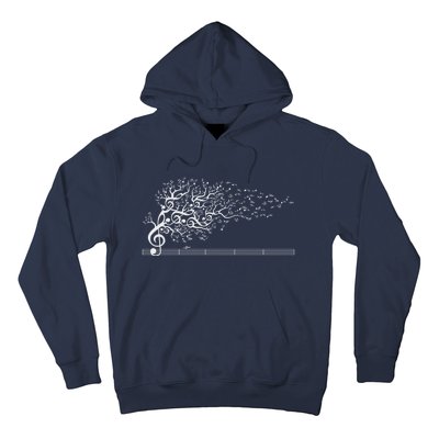 The Sound Of Nature In Motion White Hoodie