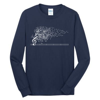 The Sound Of Nature In Motion White Tall Long Sleeve T-Shirt