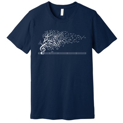 The Sound Of Nature In Motion White Premium T-Shirt