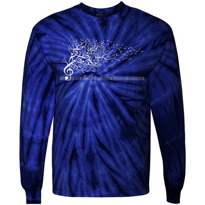 The Sound Of Nature In Motion White Tie-Dye Long Sleeve Shirt