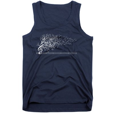 The Sound Of Nature In Motion White Tank Top