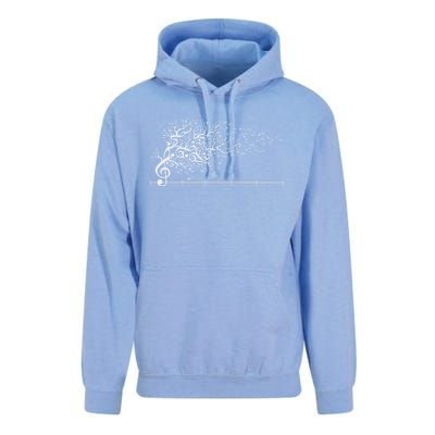 The Sound Of Nature In Motion White Unisex Surf Hoodie