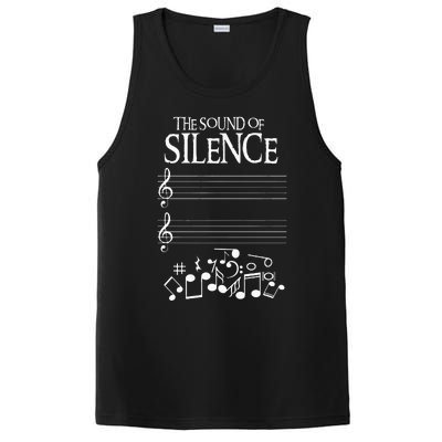 The Sound Of Silence Humorous Music For Musicians PosiCharge Competitor Tank