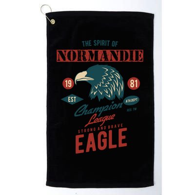The Spirit Of Nordy Champion League Strong And Brave Eagle Gift Golf Towel