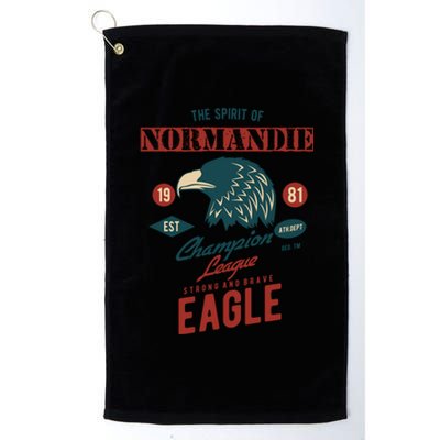 The Spirit Of Nordy Champion League Strong And Brave Eagle Gift Platinum Collection Golf Towel