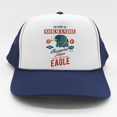 The Spirit Of Nordy Champion League Strong And Brave Eagle Gift Trucker Hat