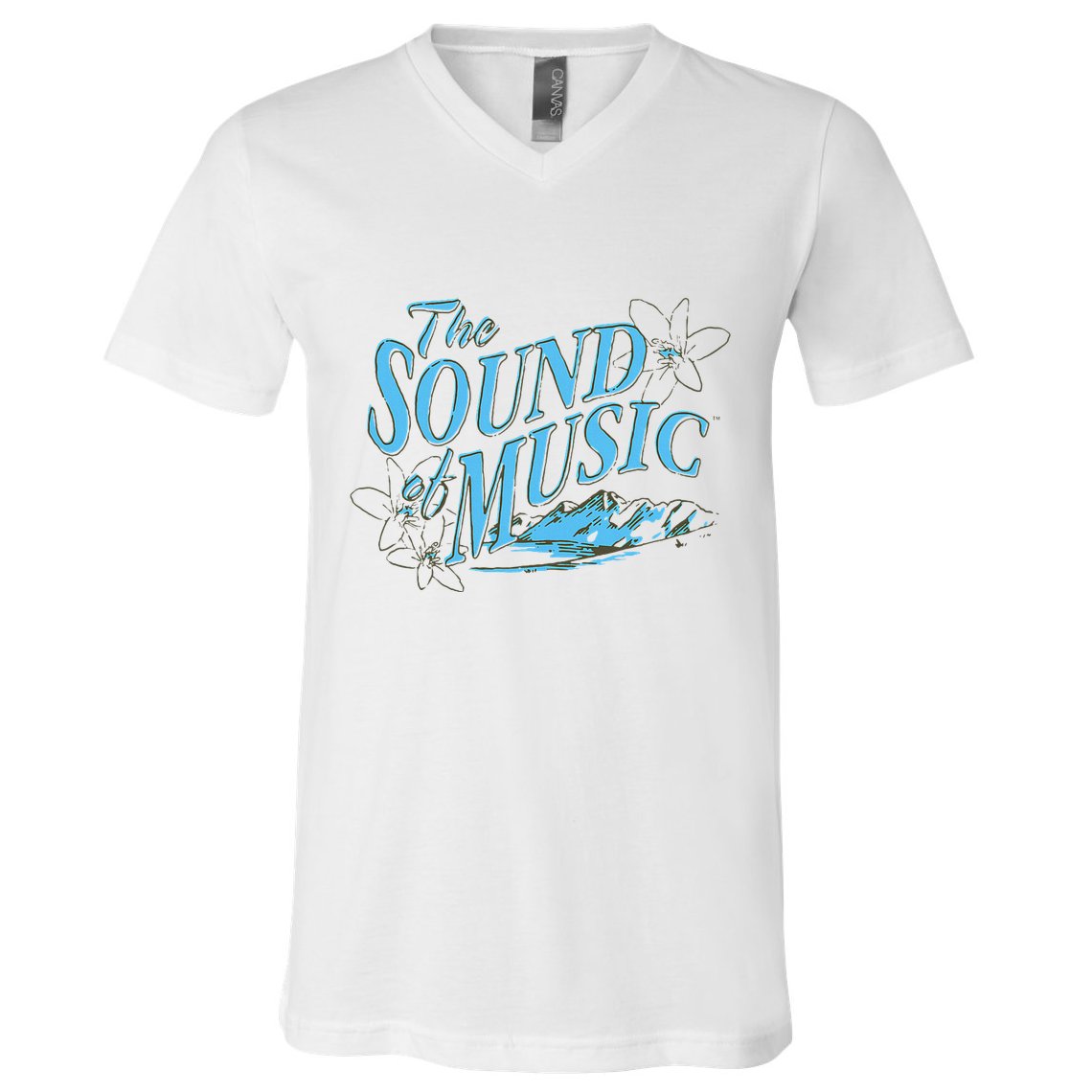 The Sound Of Music White V-Neck T-Shirt