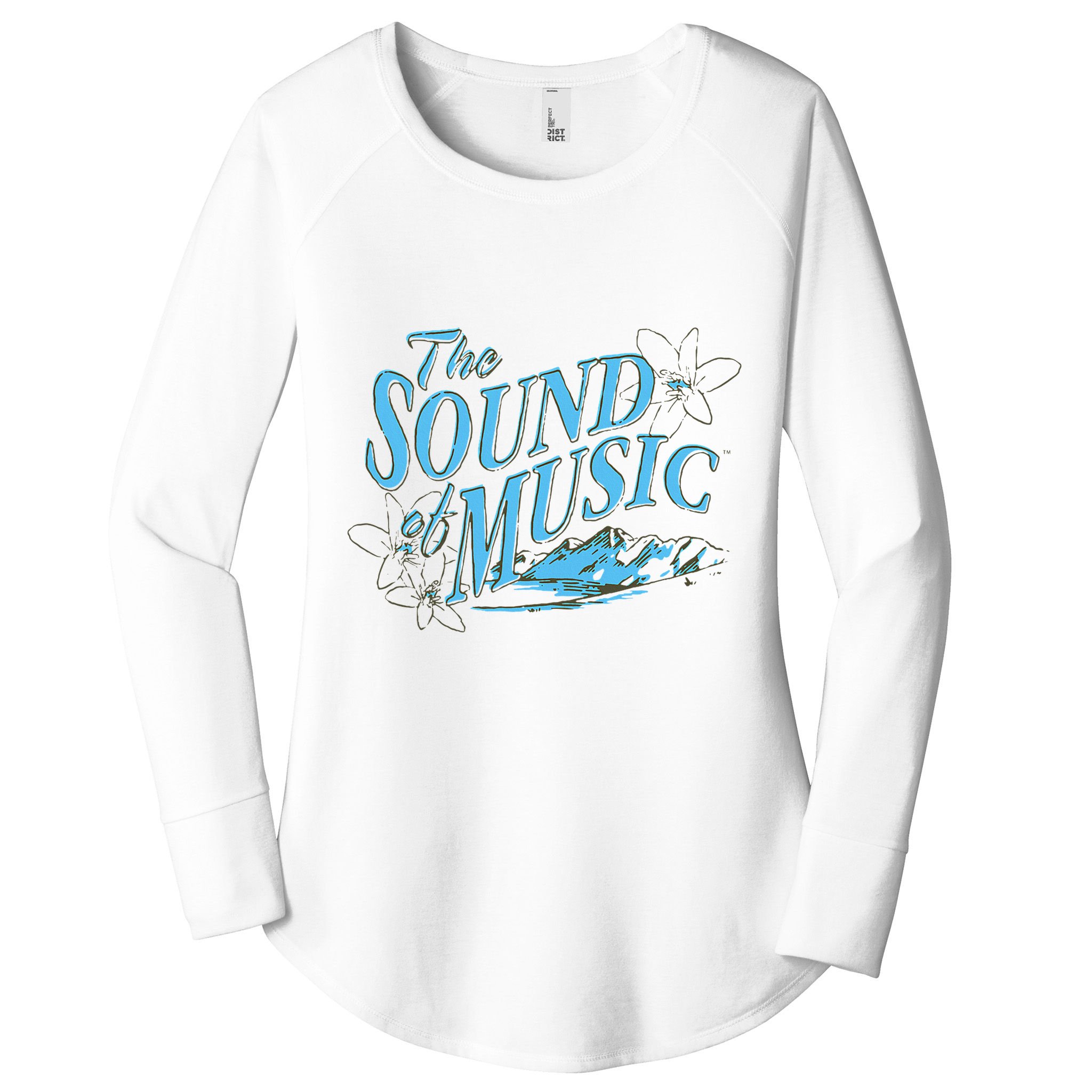 The Sound Of Music White Women's Perfect Tri Tunic Long Sleeve Shirt