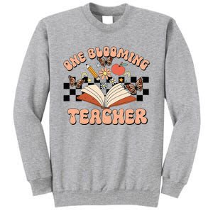 Teacher Spring One Blooming Teacher Flower Teacher's Day Tall Sweatshirt