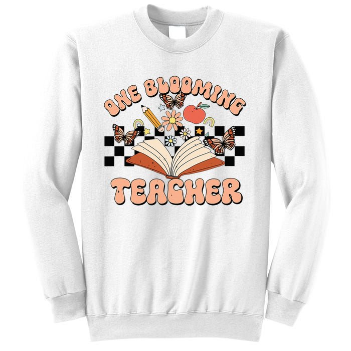 Teacher Spring One Blooming Teacher Flower Teacher's Day Sweatshirt