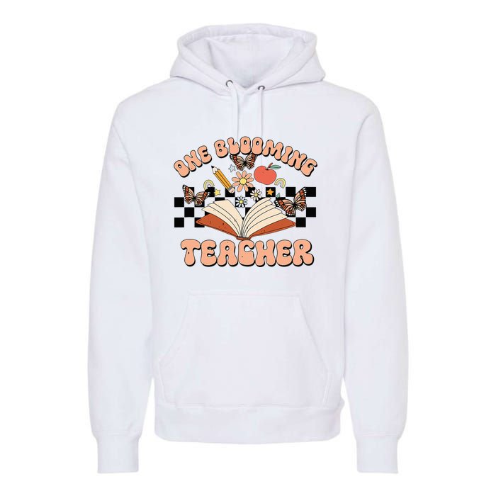 Teacher Spring One Blooming Teacher Flower Teacher's Day Premium Hoodie