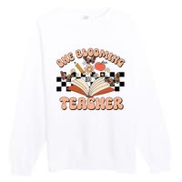 Teacher Spring One Blooming Teacher Flower Teacher's Day Premium Crewneck Sweatshirt