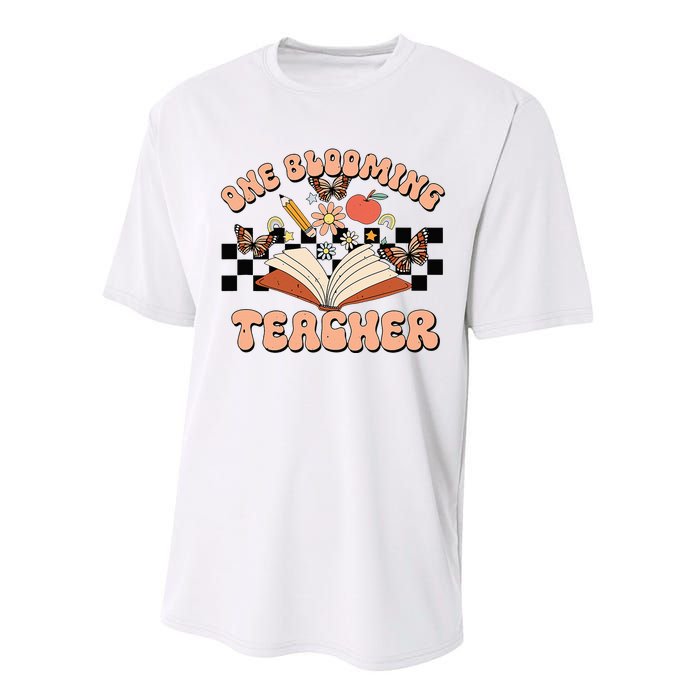 Teacher Spring One Blooming Teacher Flower Teacher's Day Performance Sprint T-Shirt