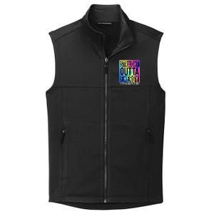 Teacher Straight Outta Energy Teacher Life Tie Dye Collective Smooth Fleece Vest