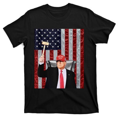 Trump Speaker Of The House Usa Flag Design 2024 President T-Shirt