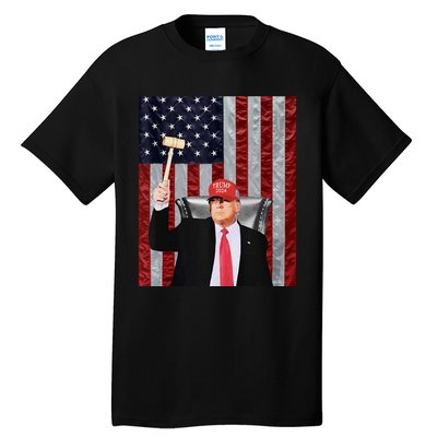 Trump Speaker Of The House Usa Flag Design 2024 President Tall T-Shirt