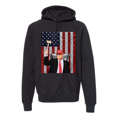 Trump Speaker Of The House Usa Flag Design 2024 President Premium Hoodie