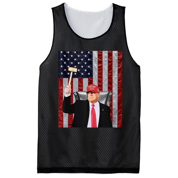 Trump Speaker Of The House Usa Flag Design 2024 President Mesh Reversible Basketball Jersey Tank