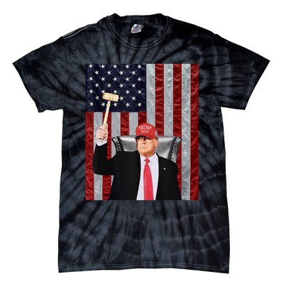 Trump Speaker Of The House Usa Flag Design 2024 President Tie-Dye T-Shirt