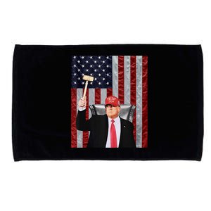 Trump Speaker Of The House Usa Flag Design 2024 President Microfiber Hand Towel