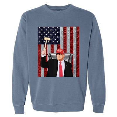 Trump Speaker Of The House Usa Flag Design 2024 President Garment-Dyed Sweatshirt