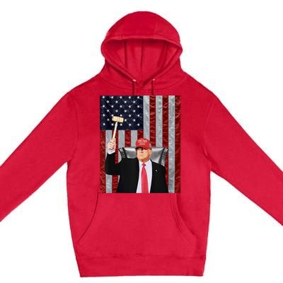 Trump Speaker Of The House Usa Flag Design 2024 President Premium Pullover Hoodie