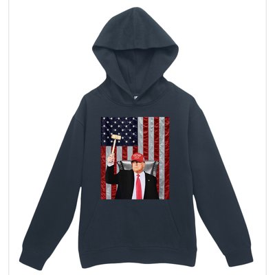 Trump Speaker Of The House Usa Flag Design 2024 President Urban Pullover Hoodie