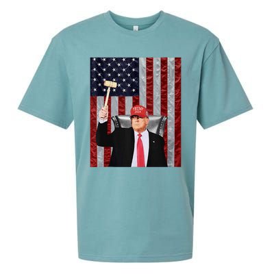 Trump Speaker Of The House Usa Flag Design 2024 President Sueded Cloud Jersey T-Shirt