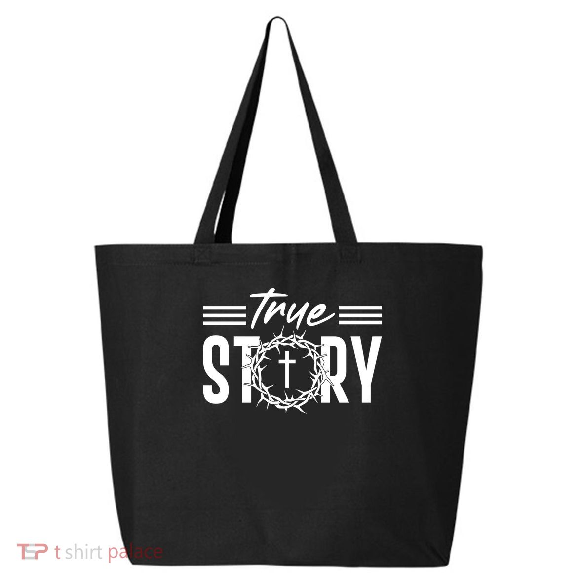 True Story of crucifixion and resurrection of Jesus Celebrating Easter 25L Jumbo Tote