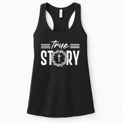 True Story of crucifixion and resurrection of Jesus Celebrating Easter Womens Tank Top