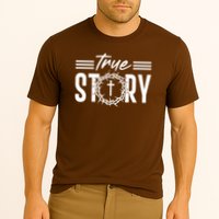 True Story of crucifixion and resurrection of Jesus Celebrating Easter Cooling Performance Crew T-Shirt