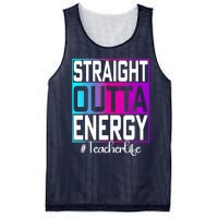 Teacher Straight Outta Energy Teacher Life Tie Dye Mesh Reversible Basketball Jersey Tank