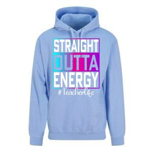 Teacher Straight Outta Energy Teacher Life Tie Dye Unisex Surf Hoodie