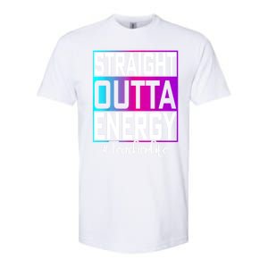 Teacher Straight Outta Energy Teacher Life Tie Dye Softstyle CVC T-Shirt