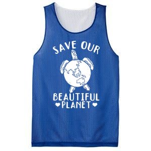 Turtles Save Our Beautiful Planet Cool Gift Environt Earth Day Gift Mesh Reversible Basketball Jersey Tank