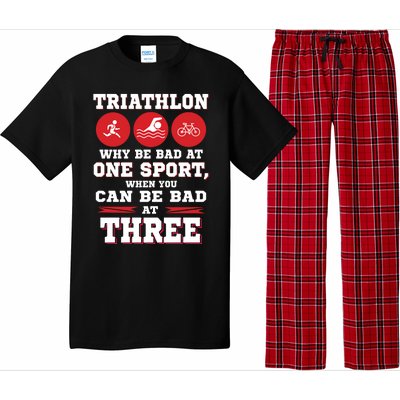 Three Sports One Race The Challenge Of A TriathleteS Life Pajama Set