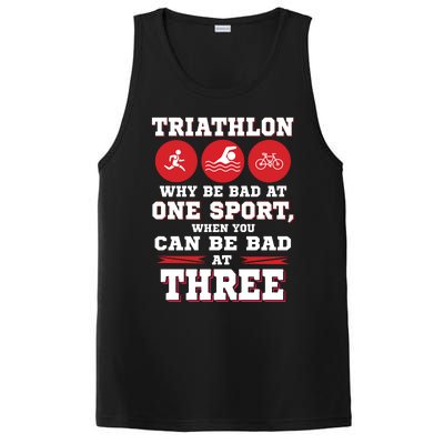 Three Sports One Race The Challenge Of A TriathleteS Life PosiCharge Competitor Tank