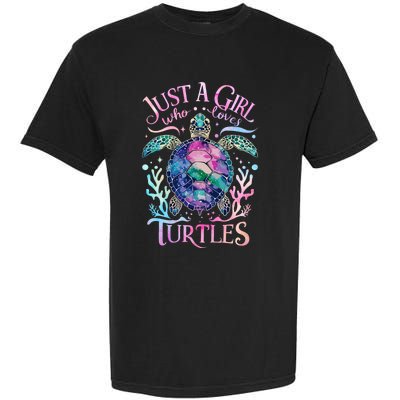 Turtle Sea Ocean Cute Just A Girl Who Loves Turtles Garment-Dyed Heavyweight T-Shirt