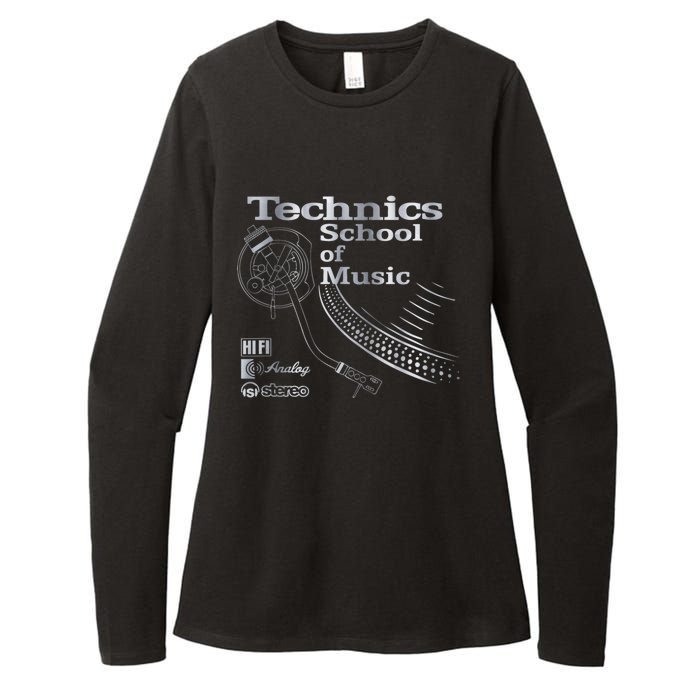 Technics School Of Music Womens CVC Long Sleeve Shirt