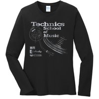 Technics School Of Music Ladies Long Sleeve Shirt