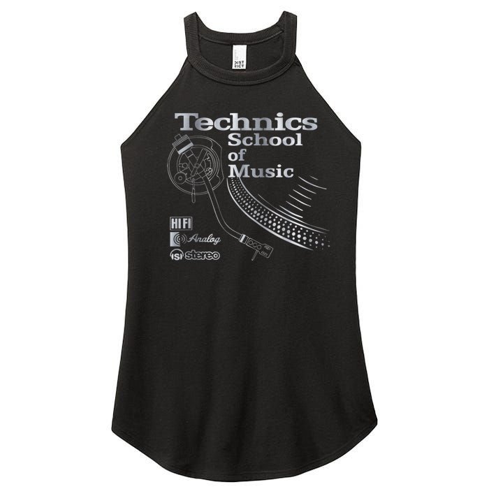 Technics School Of Music Women's Perfect Tri Rocker Tank