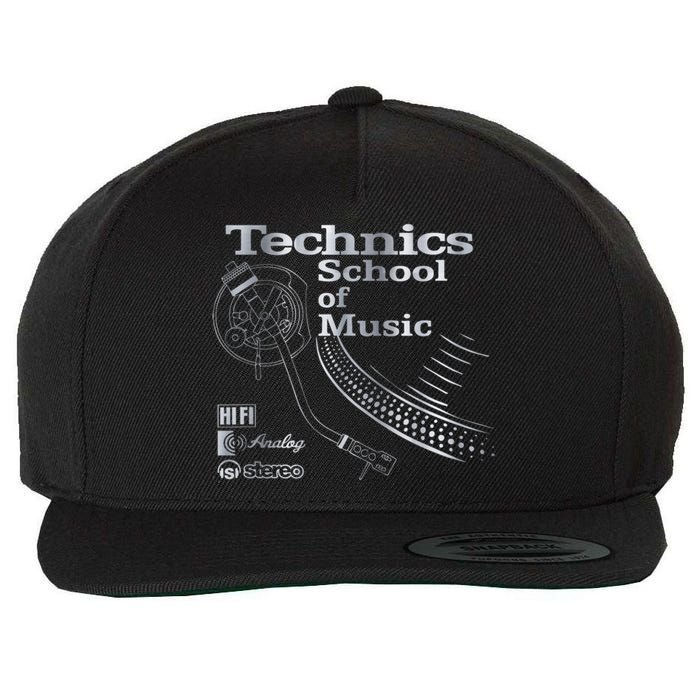 Technics School Of Music Wool Snapback Cap