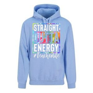 Teacher Straight Outta Energy Teacher Life Tie Dye Unisex Surf Hoodie