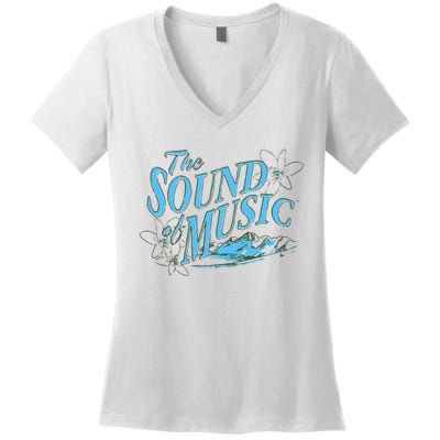 The Sound Of Music White Women's V-Neck T-Shirt