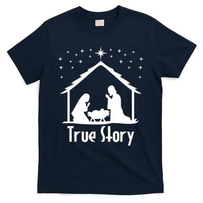 True Story Of Jesus Birth Nativity Christmas Religious T-Shirt