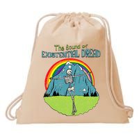 The Sound Of Existential Dread Skeleton Fun Retro Drawstring Bag